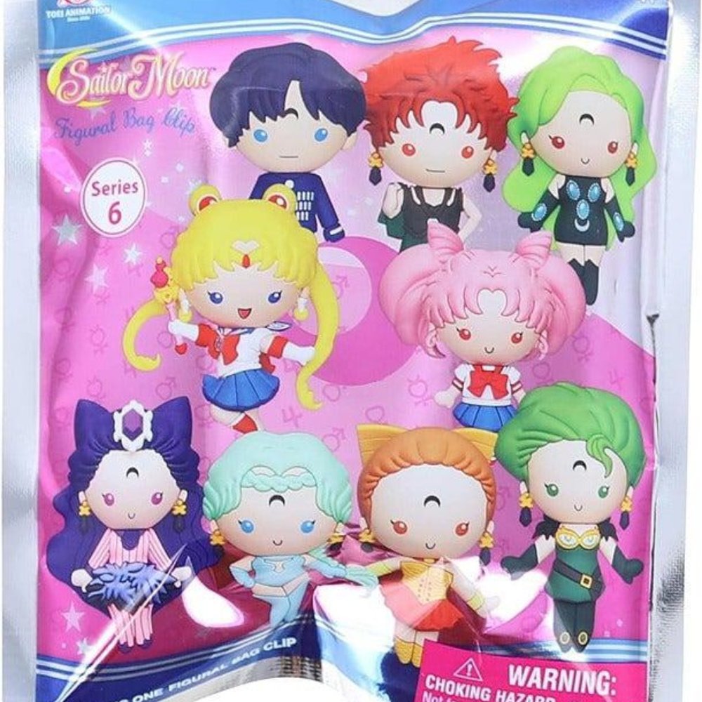 Sailor Moon 3D Bag Clip Figural Blind Bag Clip Series 6 - 1 Piece Surprise